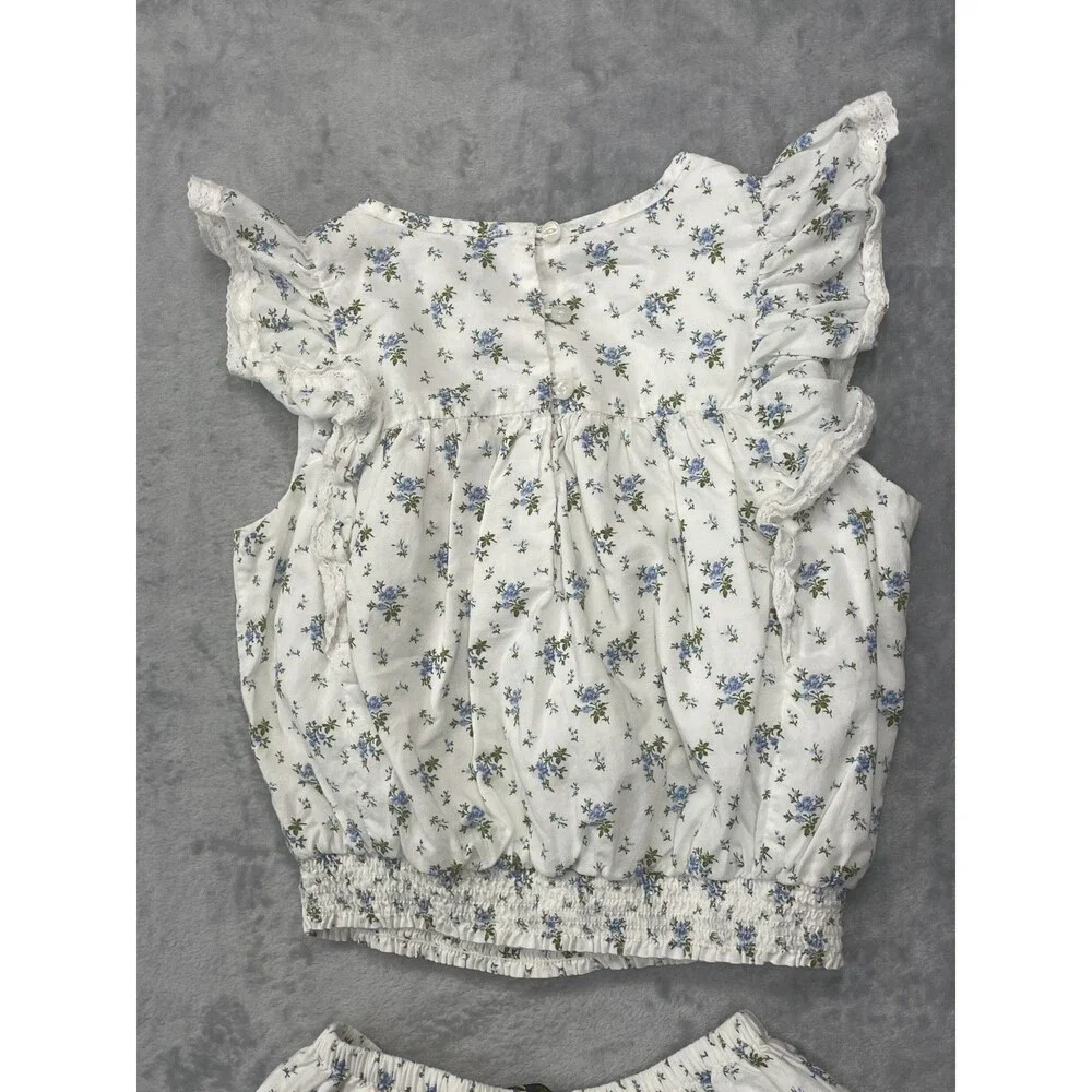 Polo Ralph Lauren Girls Sz: 8 White Floral Skirt & Top Set